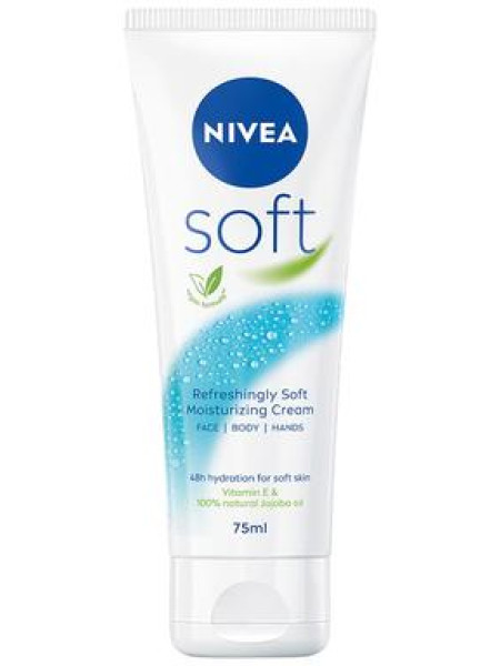 Мягкий увлажняющий крем NIVEA Soft 75мл 