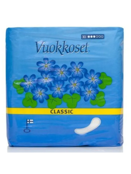 Гигиенические прокладки Vuokkoset Classic Anatomic Normal 30шт