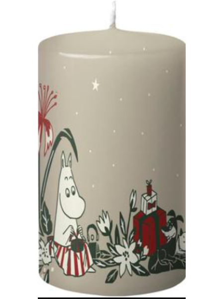 Свеча настольная Moomin Misteli бежевая 1шт