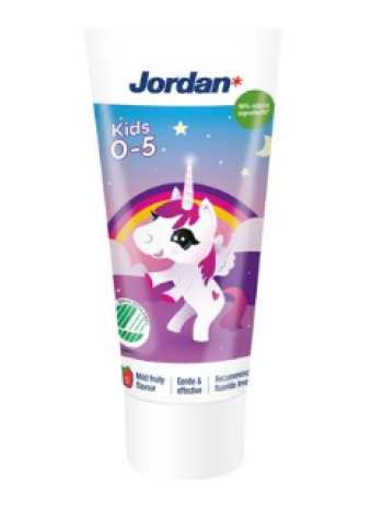  Детская зубная паста Jordan Мягкий клубничный вкус Kids 0-5 лет 50мл