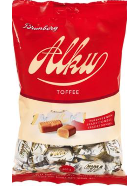 Карамель Alku Toffee Perinteinen 300г в пакете