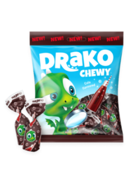 Жевательные конфеты со вкусом колы KALEV Drako 110г