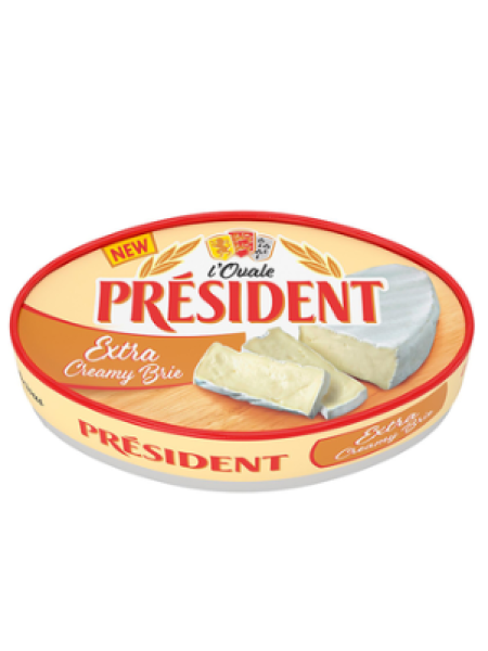 Сыр с плесенью Président l ’Ovale Extra Creamy Brie 200г