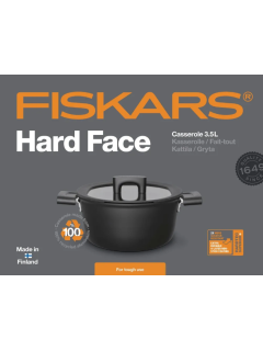 Кастрюля с крышкой Fiskars Hard Face 3,5 л/22 см 