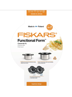 Кастрюля с крышкой Fiskars Functional Form kattila 3л