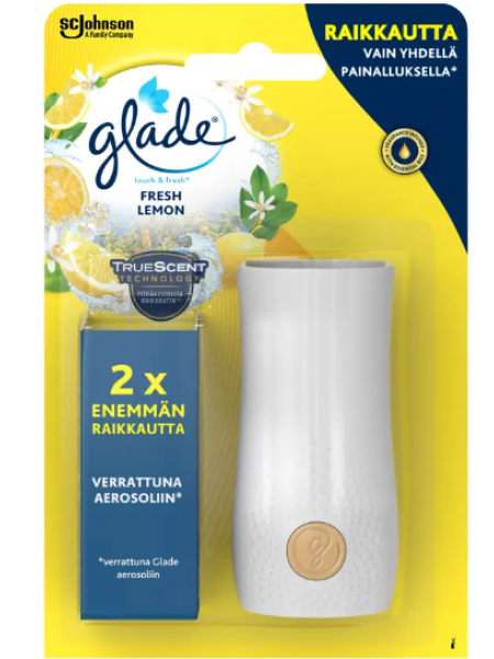 Держатель для освежителя воздуха с баллоном Glade Touch & Fresh Lemon 10мл