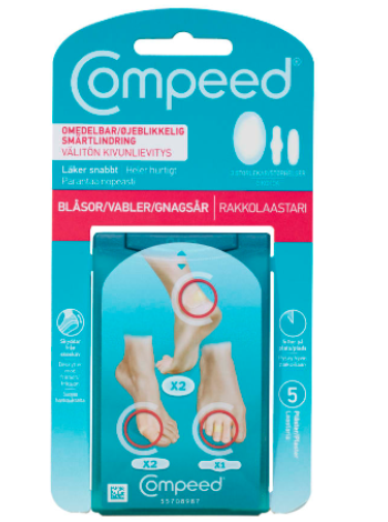 Блистерные пластыри Compeed Mix Pack 3 размера 5 шт