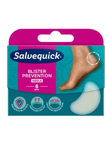 Блистерные пластыри Salvequick Foot Care Heels 6шт