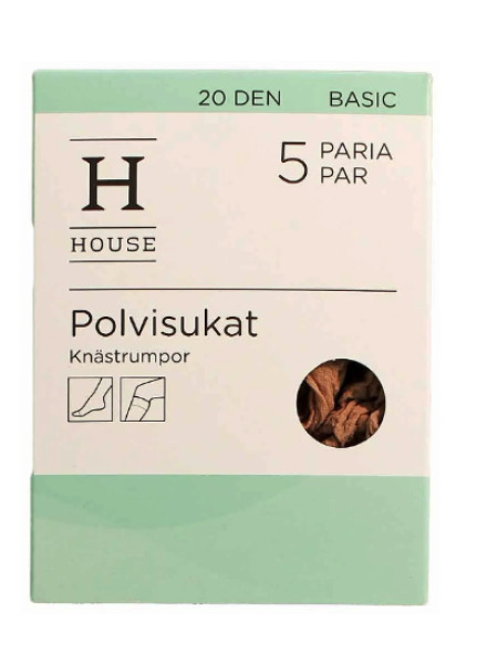 Женские гольфы House  20 ден 5 шт цвет телесный