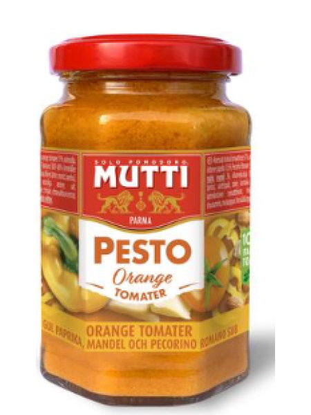 Томатные соусы песто с сыром Pecorino Romano Dop Mutti Orange 180г