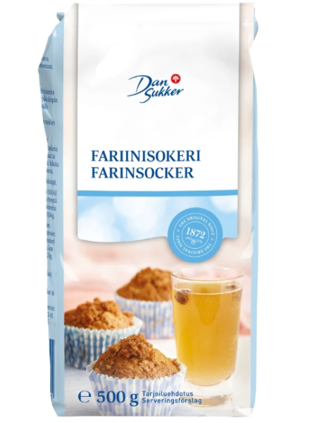 Коричневый сахар Dansukker Fariinisokeri 500 г 