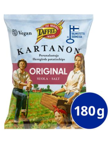 Картофельные чипсы Taffel Kartanon оригинал 180г