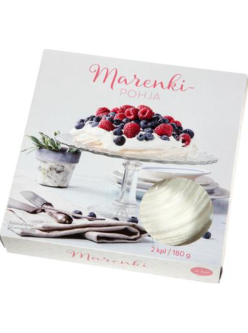 Коржи готовые для торта безе Marenkikakkupohja 180г 2 шт