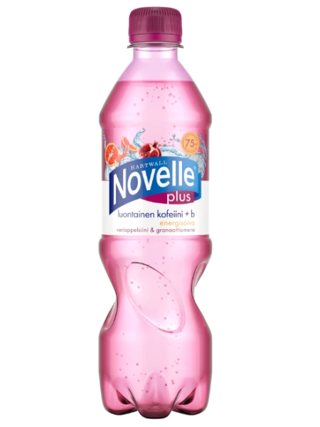 Вода минеральная Hartwall Novelle Plus Кофеин+Б 0,5 л