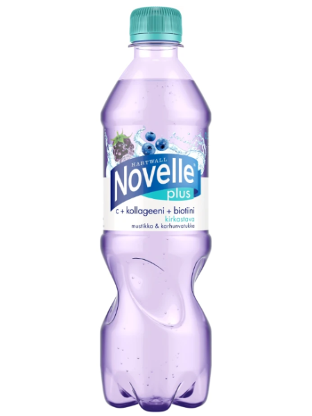Минеральная вода Hartwall Novelle Plus C + Коллаген + Биотин 0,5 л