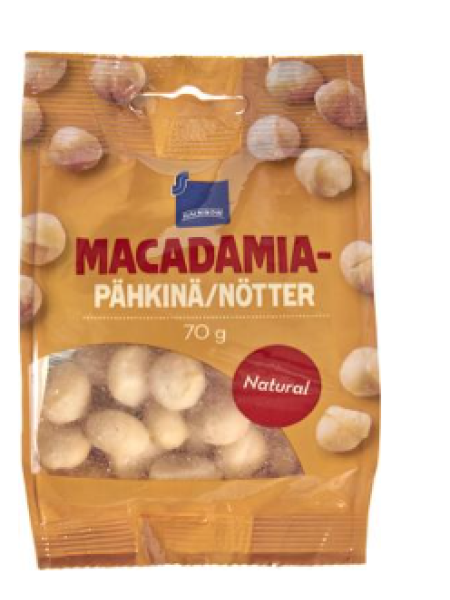 Орех макадамия Rainbow macadamiapähkinä 70г
