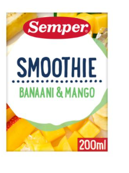 Детский смузи банан-манго Semper banaani-mango 200 мл с 12 месяцев