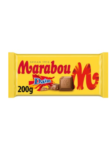 Плиточный шоколад Marabou Daim 200г