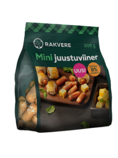 Мини сосиски с сыром RAKVERE Mini juustuviiner 200г