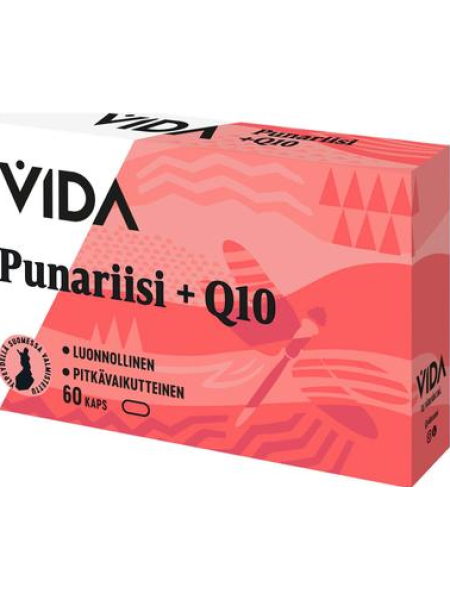 Биологически активная добавка Vida Punariisi + Q10 красный рис и убихинон 60 капсул/ 37 г