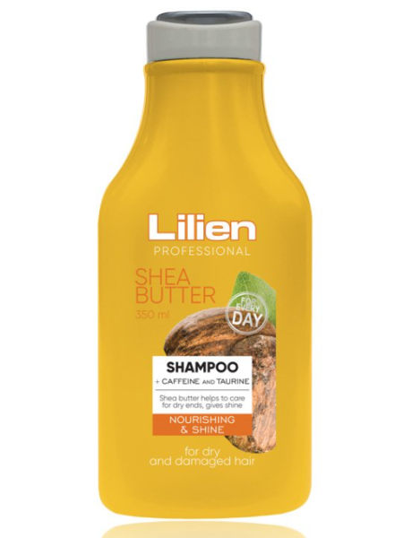 Шампунь для сухих и поврежденных волос LILIEN SHEA BUTTER 350мл с маслом Ши