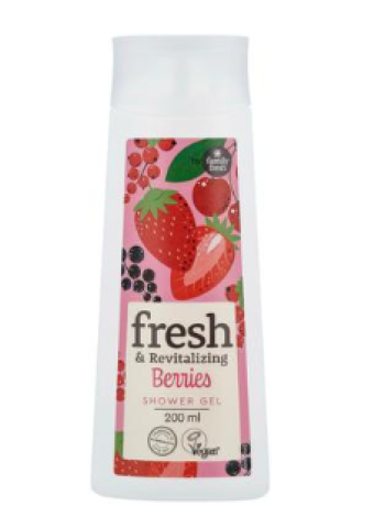  Гель для душа восстанавливающий Family Fresh 200мл ягоды 