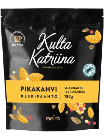 Растворимый кофе Kulta Katriina Pikakahvi 180г в пакете
