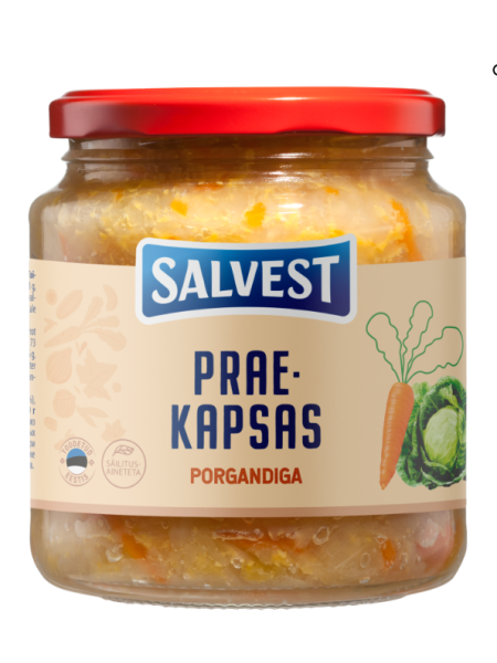 Капуста квашеная с жареной морковью SALVEST Porgandiga 530 г