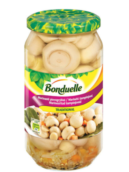 Грибы маринованные традиционные BONDUELLE 540/290г