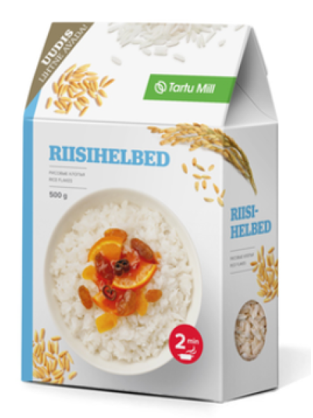 Рисовые хлопья TARTU MILL Riisihelbed 500 г