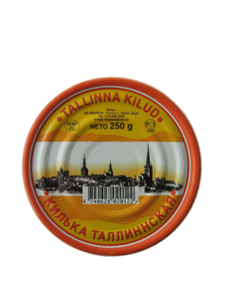 Килька Таллинская KRAPESK Tallinna 250г в ж/б