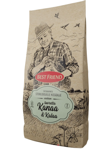 Сухой корм для стерилизованных кошек Best Friend 2 кг курица и рыба