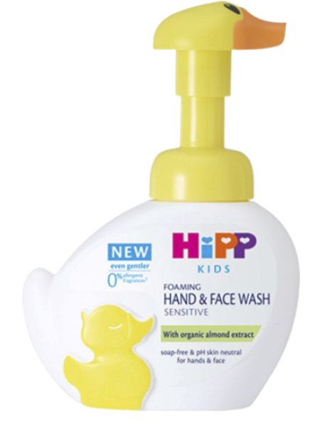 Пенка для умывания Hipp Kids Sensitive для лица и рук 250мл