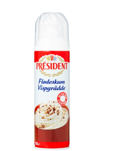Взбитые сливки в баллоне President 250г