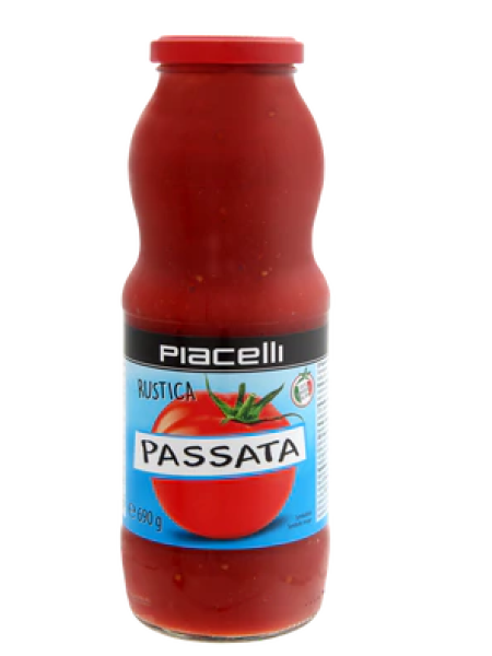 Итальянская паста с кусочками томатов Piacelli Passata Rustica 690г