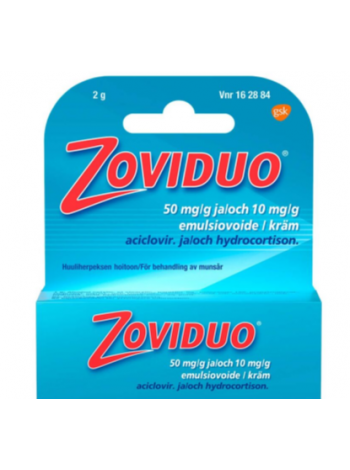 Крем эмульсия против герпеса ZOVIDUO 50/10 mg/g 2г  