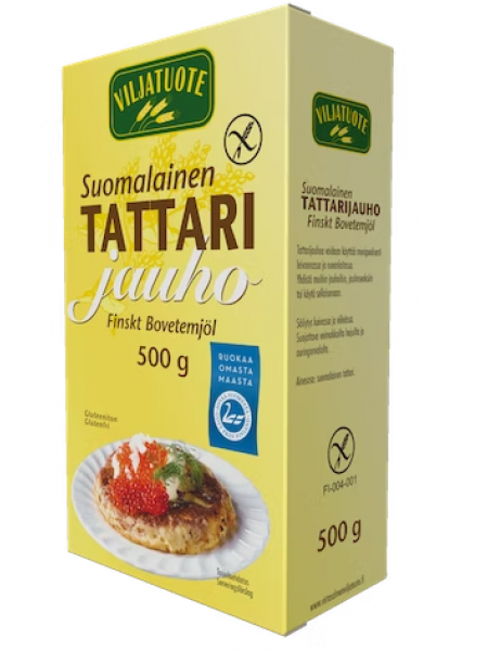 Безглютеновая гречневая мука Viljatuote Suomalainen Tattarijauho gluteeniton 500г