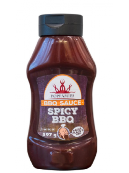Сладко острый соус для барбекю Poppamies Spicy BBQ 597г  
