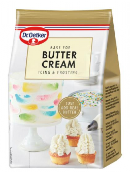 Порошковая глазурь со вкусом ванили Dr. Oetker BUTTER CREAM 230г