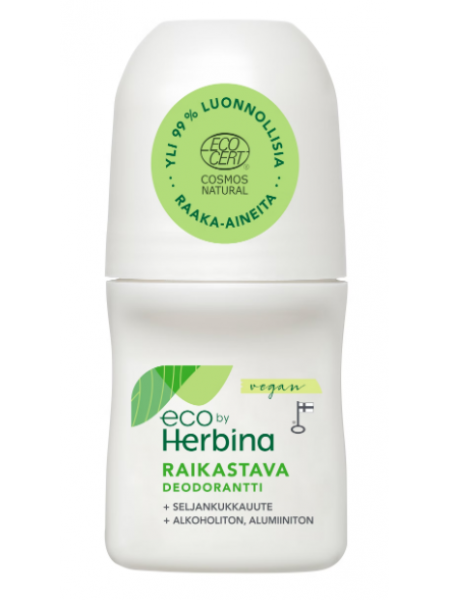Антиперспирант шариковый Herbina Eco by 50мл не содержащий спирта и алюминия