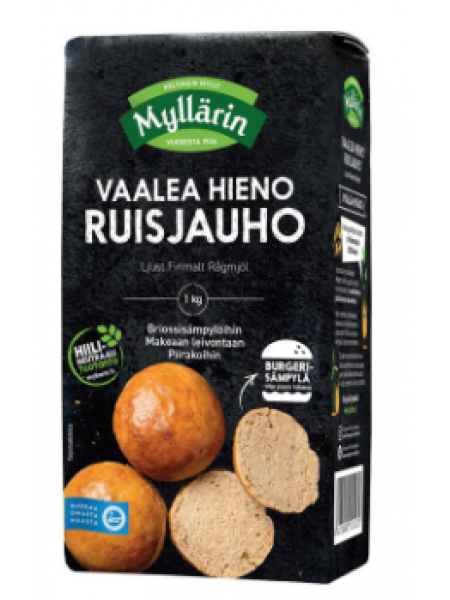 Ржаная мука Myllärin Vaalea Hieno Ruisjauho тонкого помола 1 кг