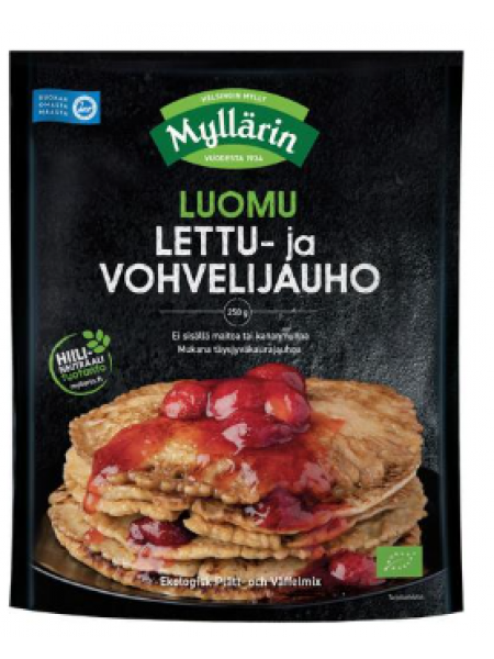 Органическая мука Myllärin Luomu Lettu- ja vohvelijauhe 250г