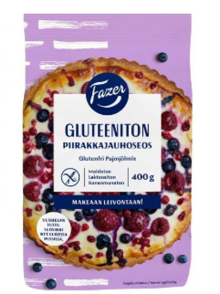 Безглютеновая мучная смесь Fazer Gluteeniton Piirakkajauhoseos 400г для пирогов