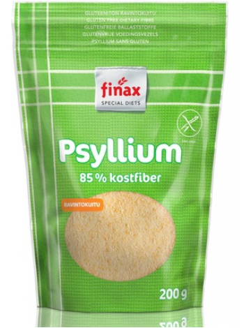 Пищевые волокна псиллиума Finax Psyllium Gluteeniton Ravintokuitu 200г