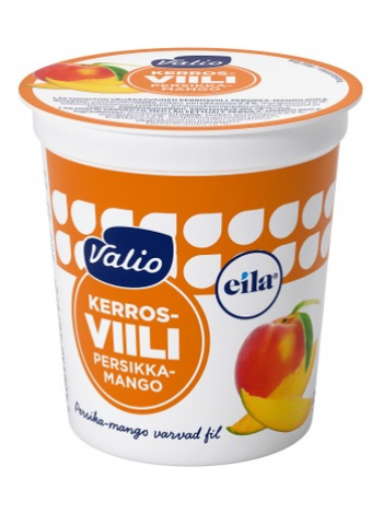 Простакваша Valio Kerrosviili 1 % 200г Persikka-Mango Laktoositon