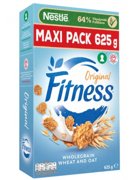 Хрустящие хлопья из цельной пшеницы, риса и овса Nestlé Fitness Original 625 г