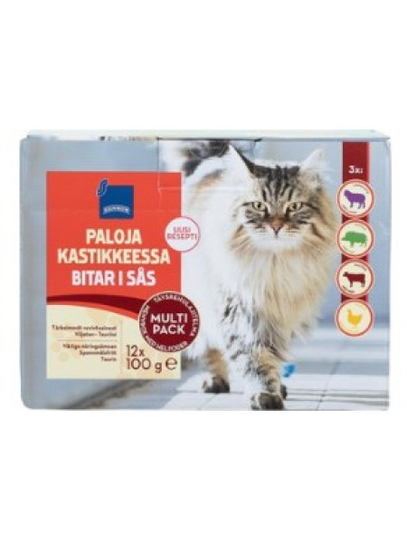 Консервы для кошек Rainbow Paloja Kastikkeessa 12х100г