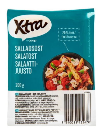 Сыр в рассоле X-tra Salaattijuusto 21 % 200г