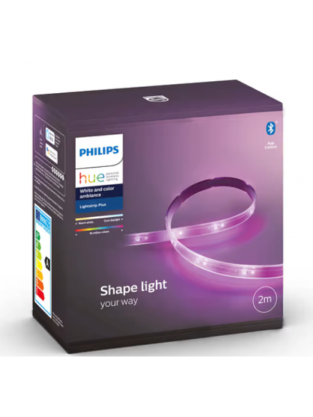 Световая лента Philips Hue LightStrips Plus, Bluetooth, стартовый комплект 2 м