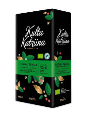 Кофе молотый Kulta Katriina Luomu tumma paahto 450г